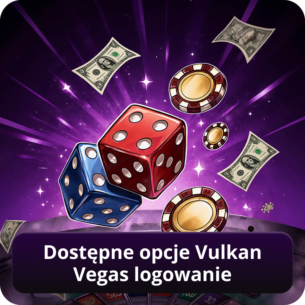Dostępne opcje Vulkan Vegas logowanie